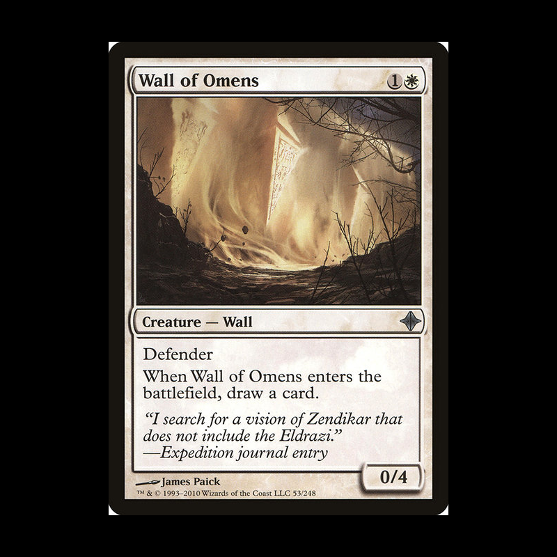 Wall of Omens - Rise of the Eldrazi (Near Mint)